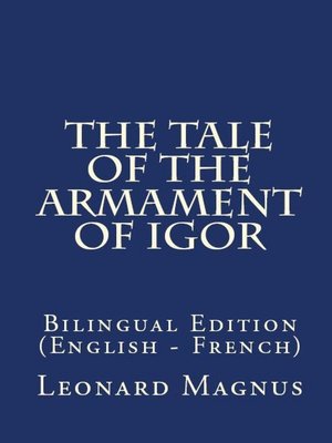 cover image of The Tale of the Armament of Igor